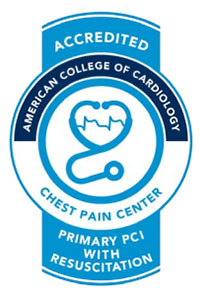 The Chest Pain Center at Chester County Hospital has been accredited by The American College of Cardiology.